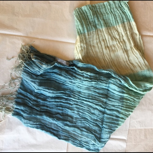 SOLD | Long Blue Scarf - Picture 4 of 4