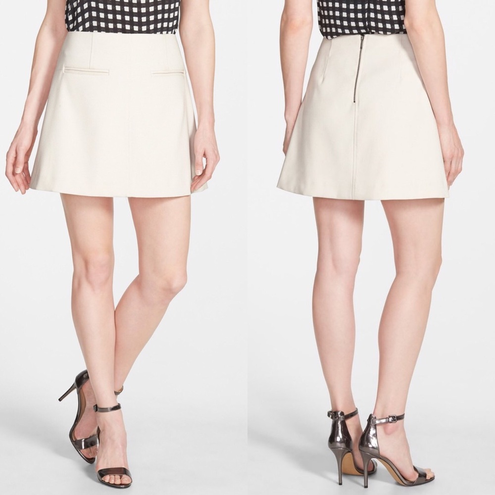 Chelsea 28 A-Line Pocket Skirt - Winter White