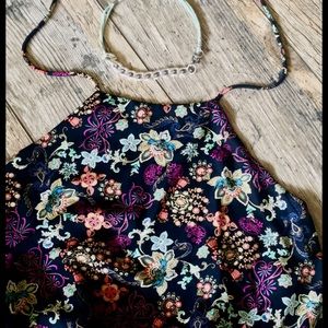 Halter top Floral jumper