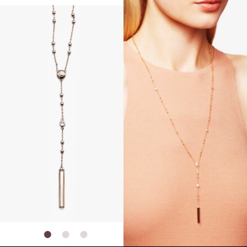 Henri Bendel luxe uptown crystal y necklace
