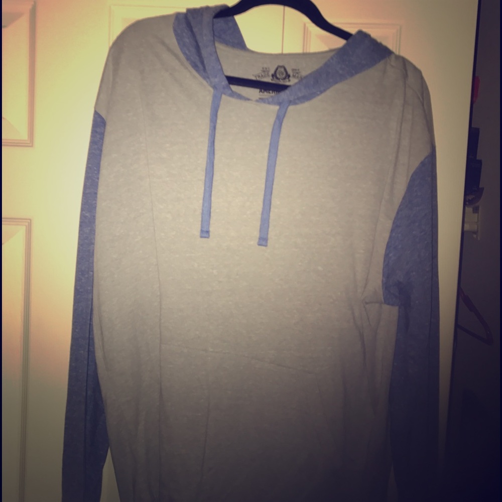Long sleeve shirt with hoodie