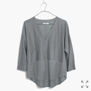 Madewell Striped V-Neck Tunic
