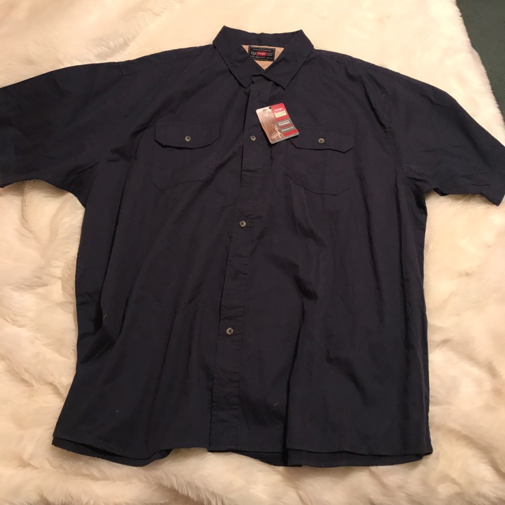 NWT Wrangler Men's Plus-Sized Work Shirt