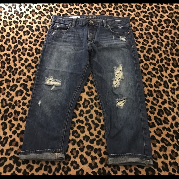 Decree Denim - Decree cropped boyfriend Capri jeans sz 13