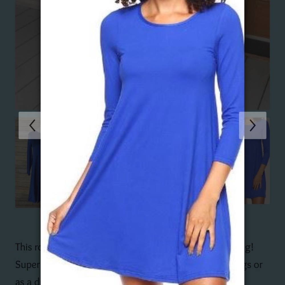 NWT Royal Blue Boutique Dress Tunic