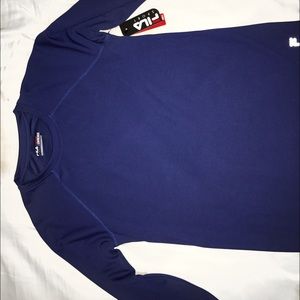 Blue atheistic long sleeve shirt
