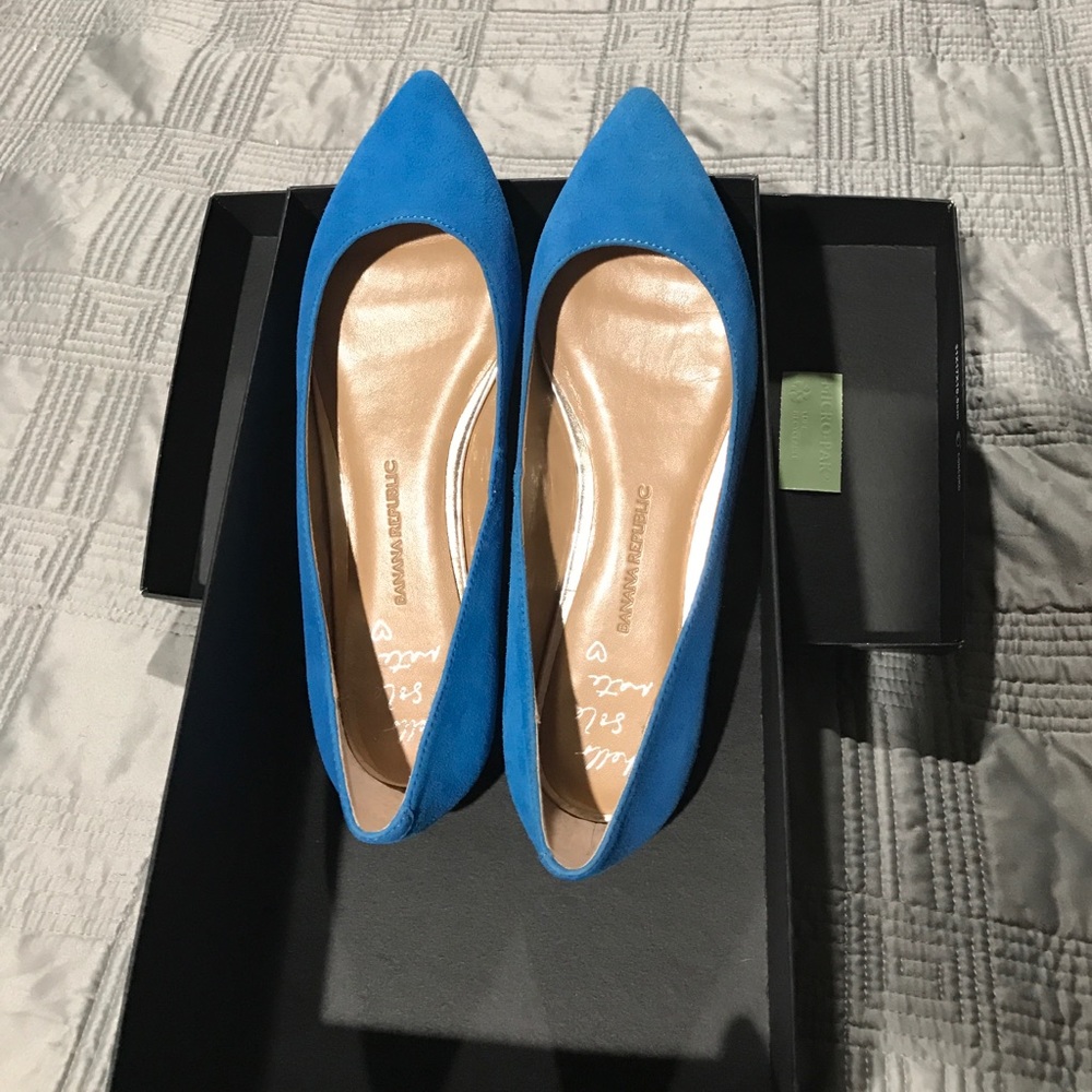 NIB Banana Republic Blue Flats