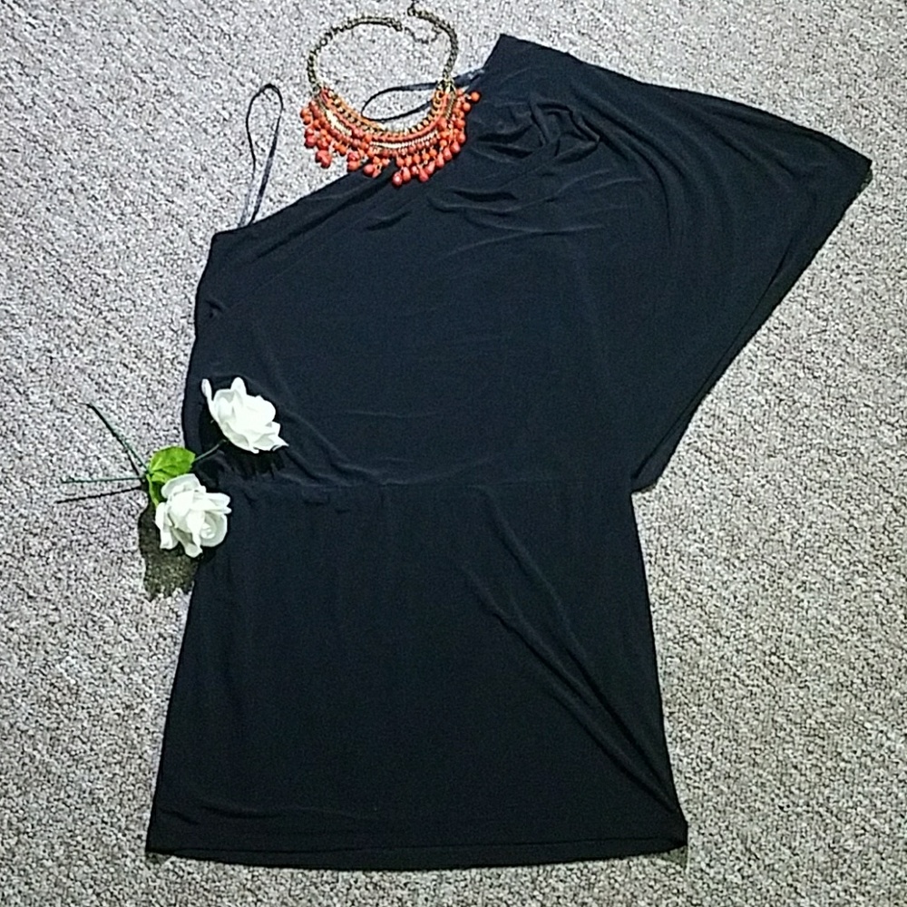 Size 8 black off shoulder dress