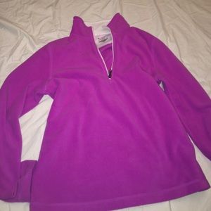 purple Tekgear fleece quarterzip