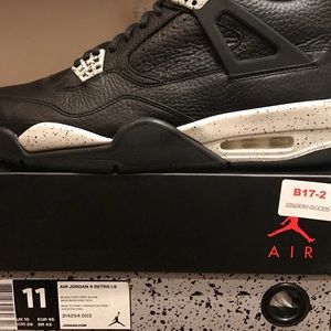 DS Air Jordan 4 Retro LS "Oreo" - size 11