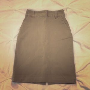 Banana Republic Stretch Khaki Skirt