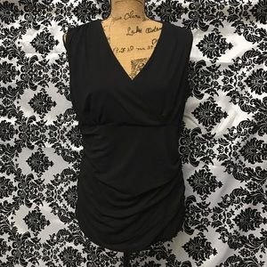 Gorgeous Classic Black V-neck Tank. Never Worn 1X
