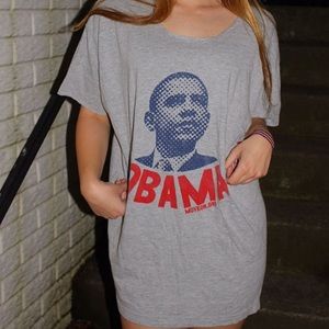 Obama T-Shirt&T-Shirt Dress//Size varies