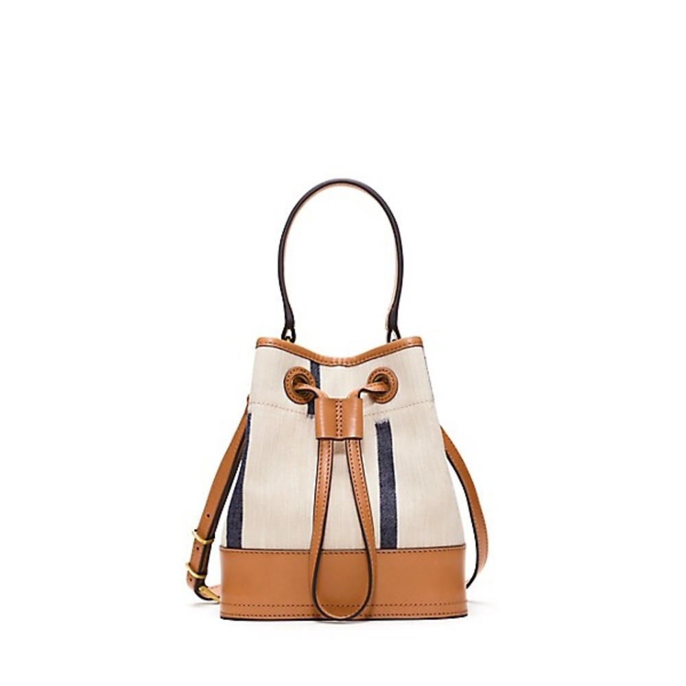 Tory Burch Canvas Mini Bucket Bag