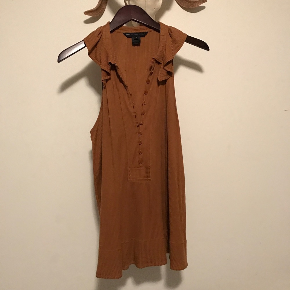 Marc Jacobs Ruffle Collar Ribbed Tunic - Picture 3 of 6