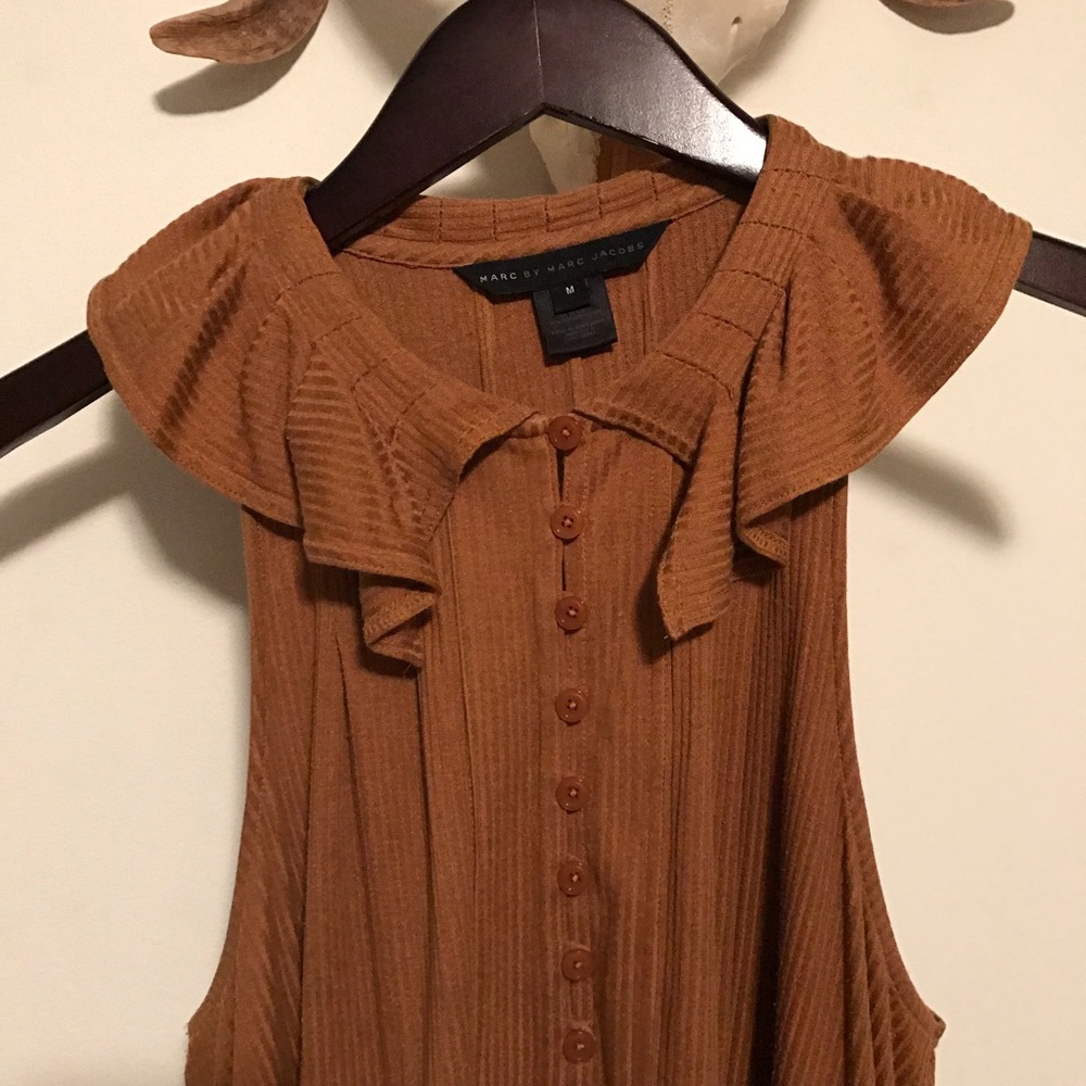 Marc Jacobs Ruffle Collar Ribbed Tunic - Picture 5 of 6