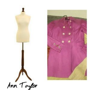 Ann Taylor Pink trench coat Size S
