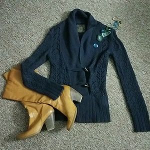 Navy  knit sweater size small