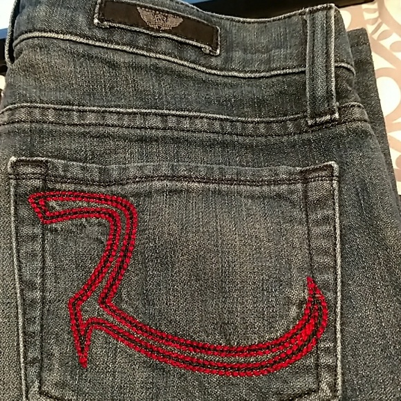 Rock & Republic Red Pocket Jeans - Picture 2 of 3