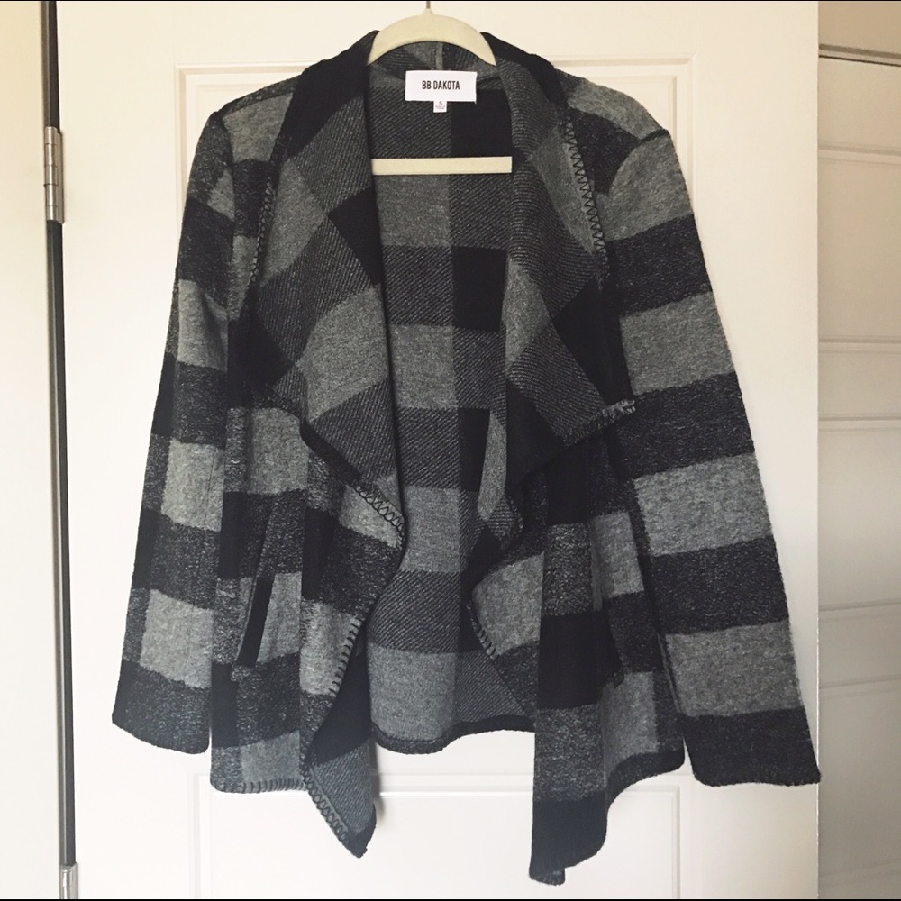 BB Dakota plaid sweater