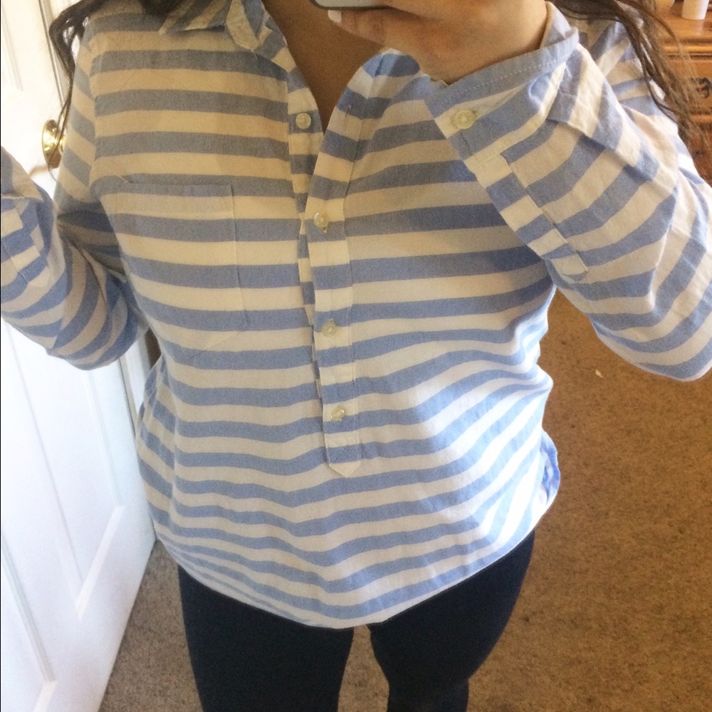striped half-button 🌿 - Picture 2 of 3
