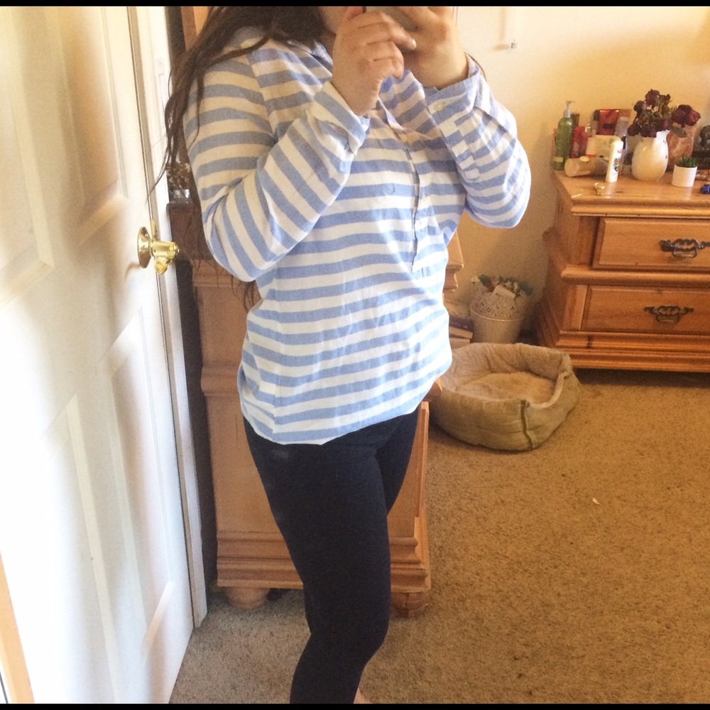 striped half-button 🌿 - Picture 3 of 3