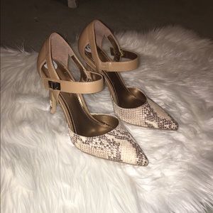 BCBG tan pumps size 8