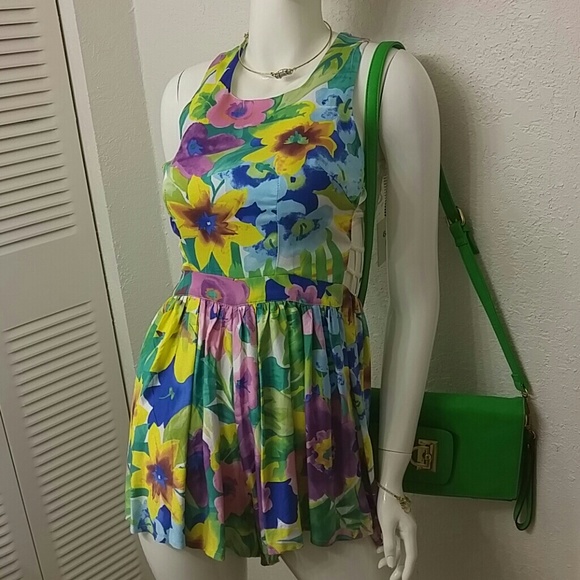 🔴SOLD🔴ANGEL BIBA FLORAL PRINT ROMPER - Picture 6 of 7