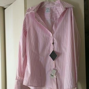 WOMEN'S BROOKS BROTHERS STRIPED BLOUSE SIZE 12
