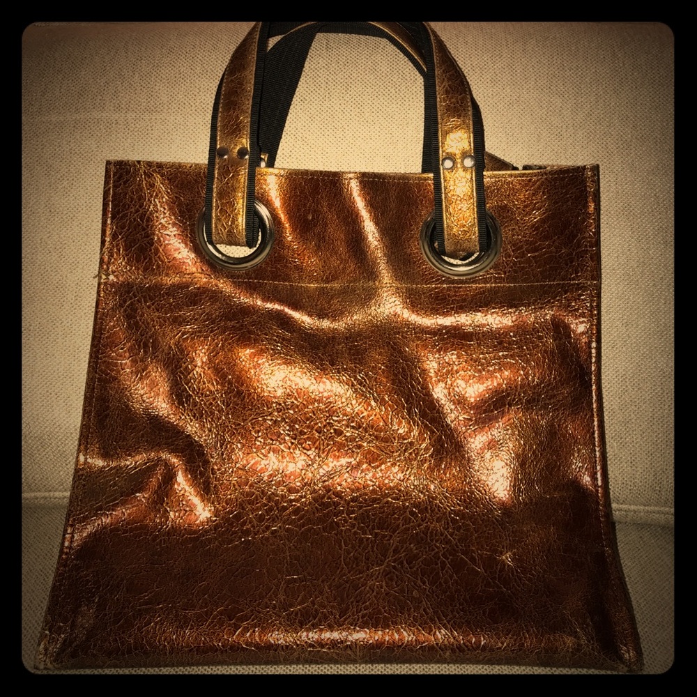 Amazing brown metallic Kate Landry Tote