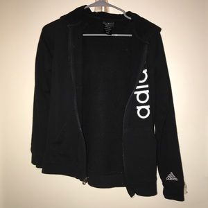 ADIDAS BLACK HOODIE SWEATSHIRT