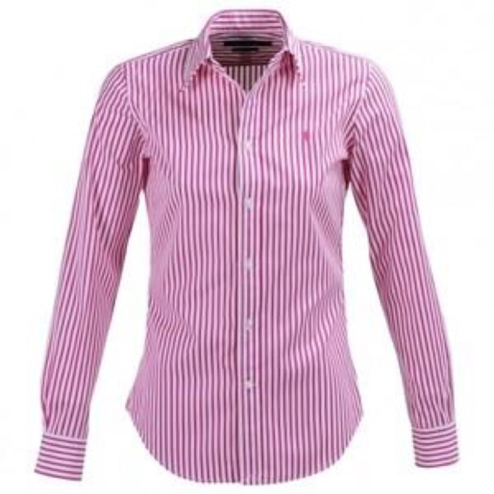Ralph Lauren striped button down blouse