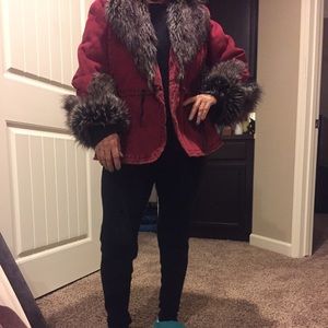 Jacket w/ faux fur