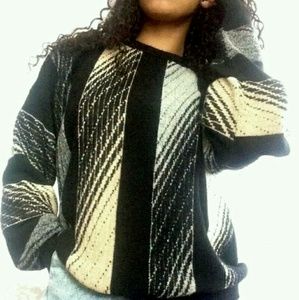 Vintage Black and White sweater
