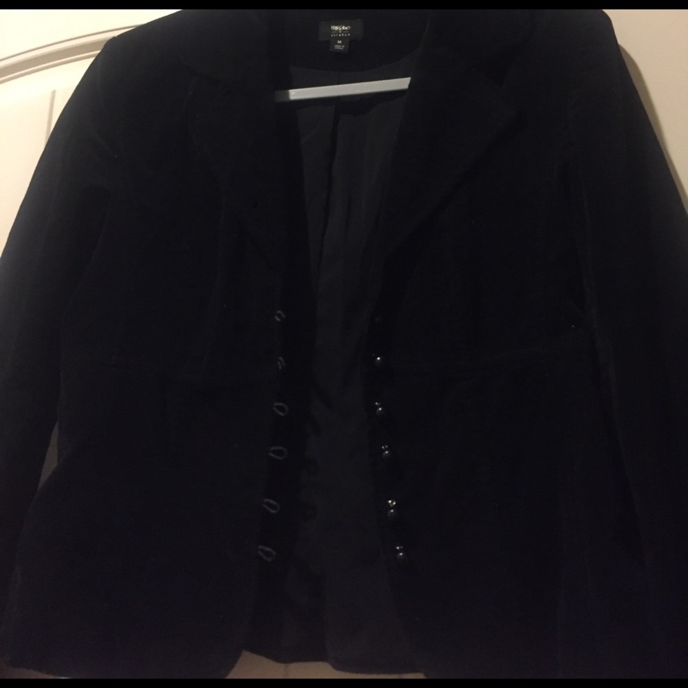 Black suede jacket