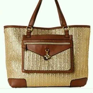 Juicy couture Woven Palm Springs Gold Tote Bag
