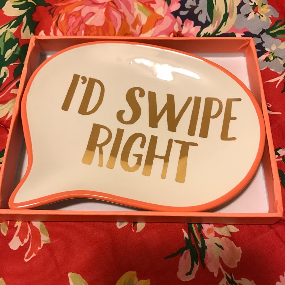 Swipe Right Ring Or Jewelry Dish