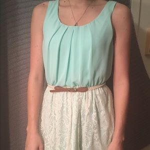 Light blue/white dress