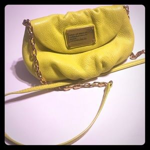 Marc by Marc Jacobs yellow and gold cross body bag