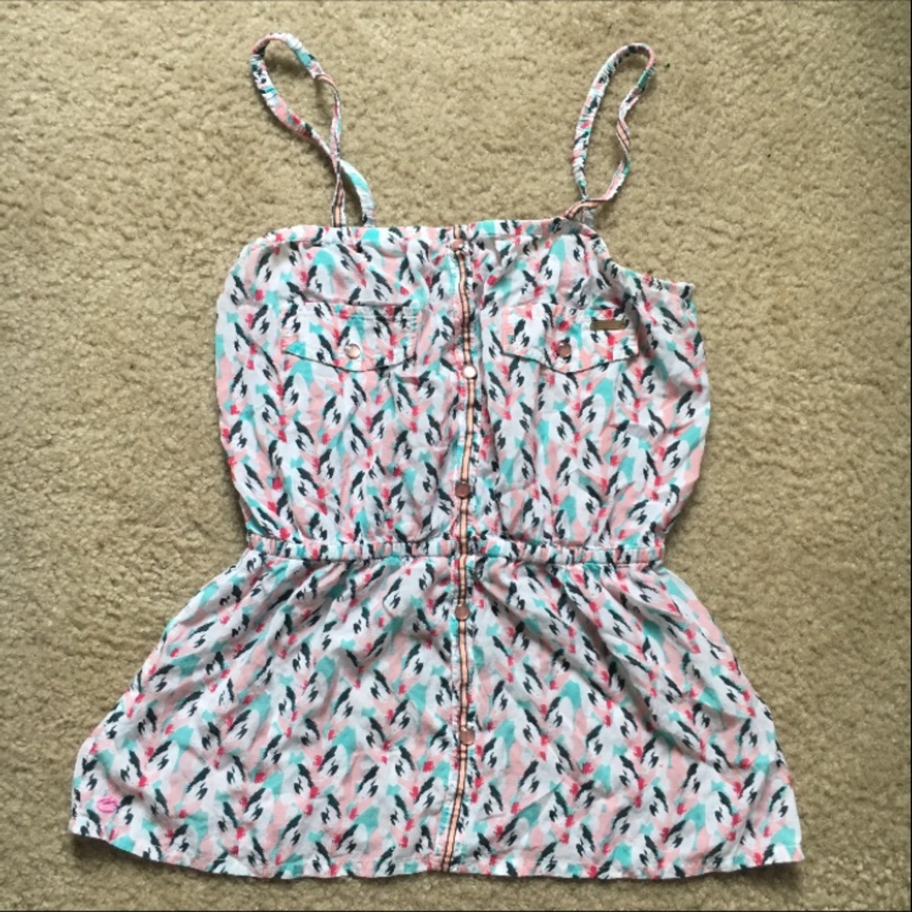 Colorful billabong tank top