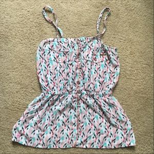 Colorful billabong tank top