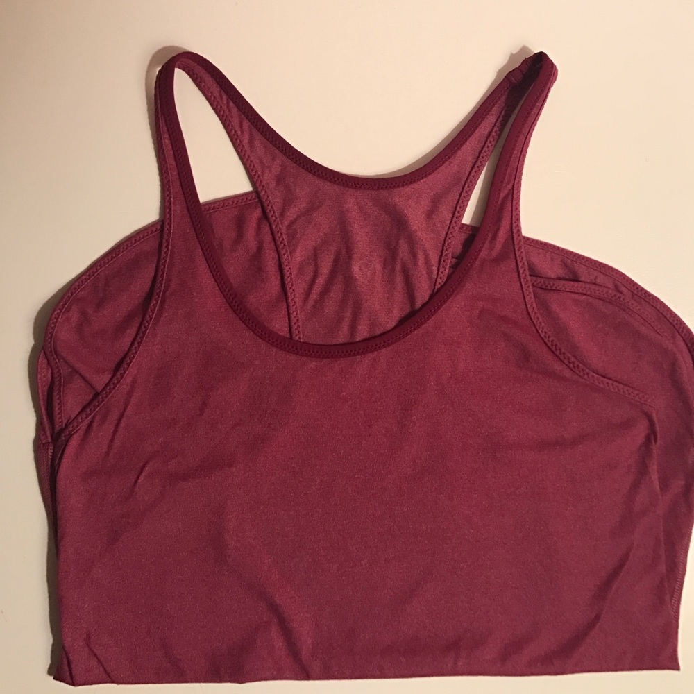 lulu🍋 burgundy racerback tank top