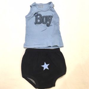 Baby boy tank and diaper cover