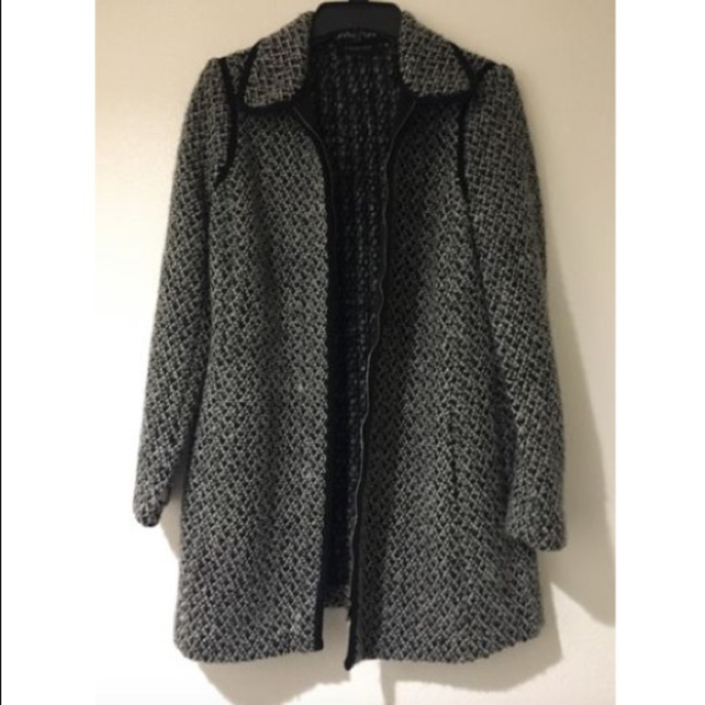 Talbots Wool Alpine Textured Topper Size Medium - image 2