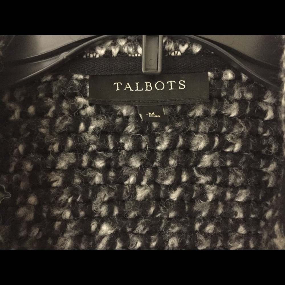 Talbots Wool Alpine Textured Topper Size Medium - image 5