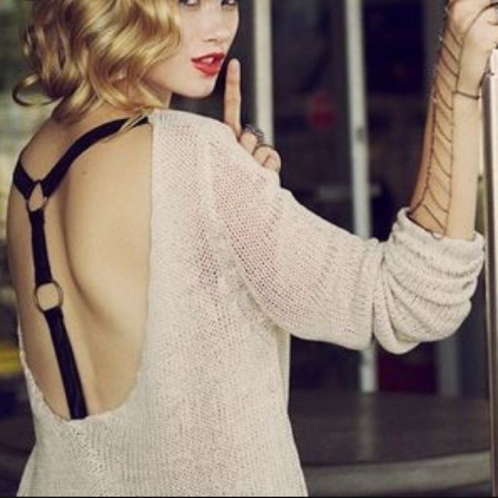 LF Reversible Deep V Harness Plunge Sweater