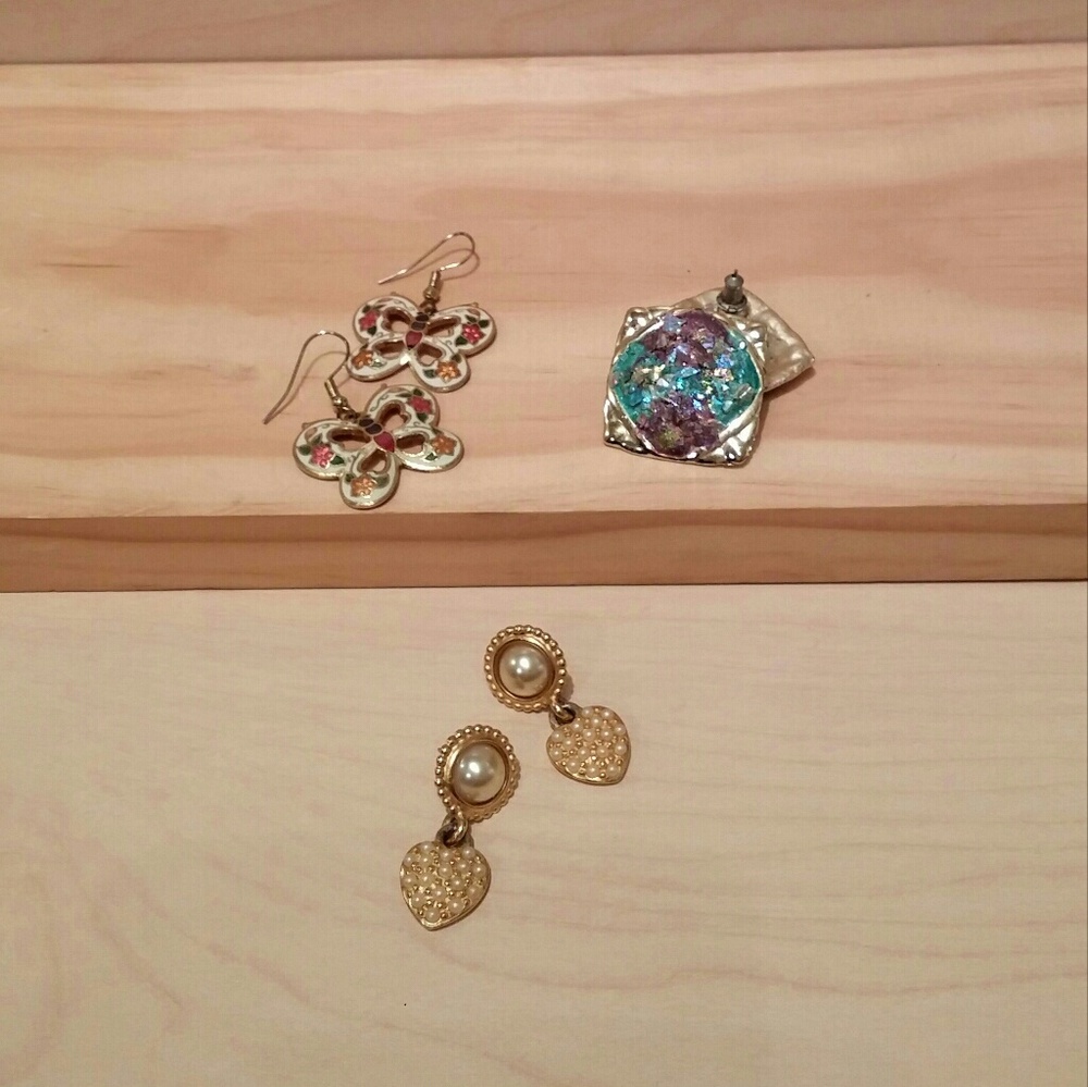 3 Pairs of Earrings