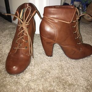 Brown booties