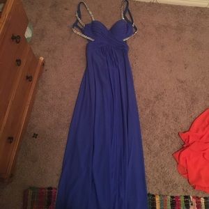 blue prom dress