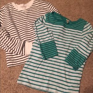 Striped Shirt Bundle Zara and JCrew